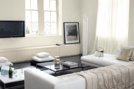 Salon w stylu minimalistycznym