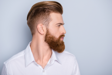 profil rudy mężczyzna z brodą